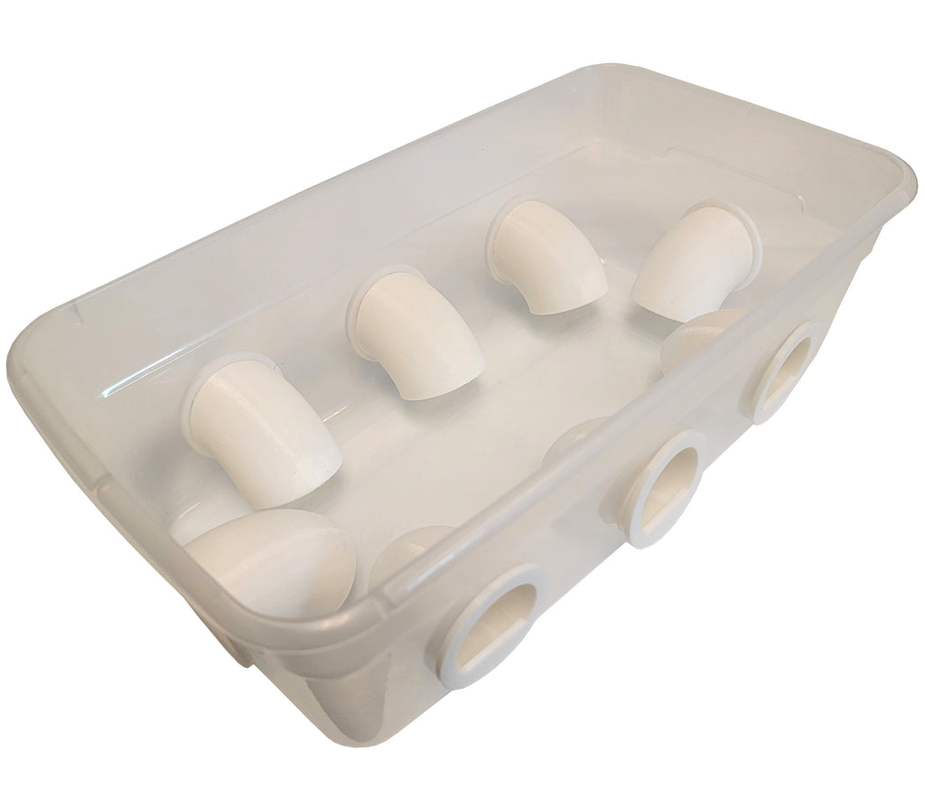 8 Port 6 Quart Quail & Chick Port Feeder No Waste Feed Saver