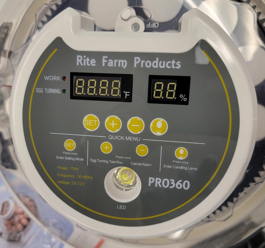 PRO 360 Rite Farm Products 21 Chicken Egg Incubator & or Optional Egg Turner Trays
