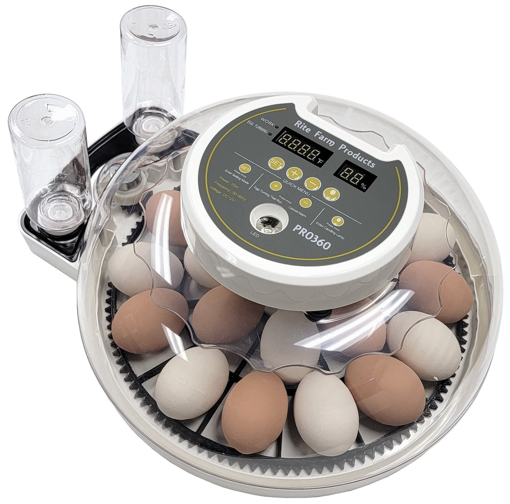 PRO 360 Rite Farm Products 21 Chicken Egg Incubator & or Optional Egg Turner Trays