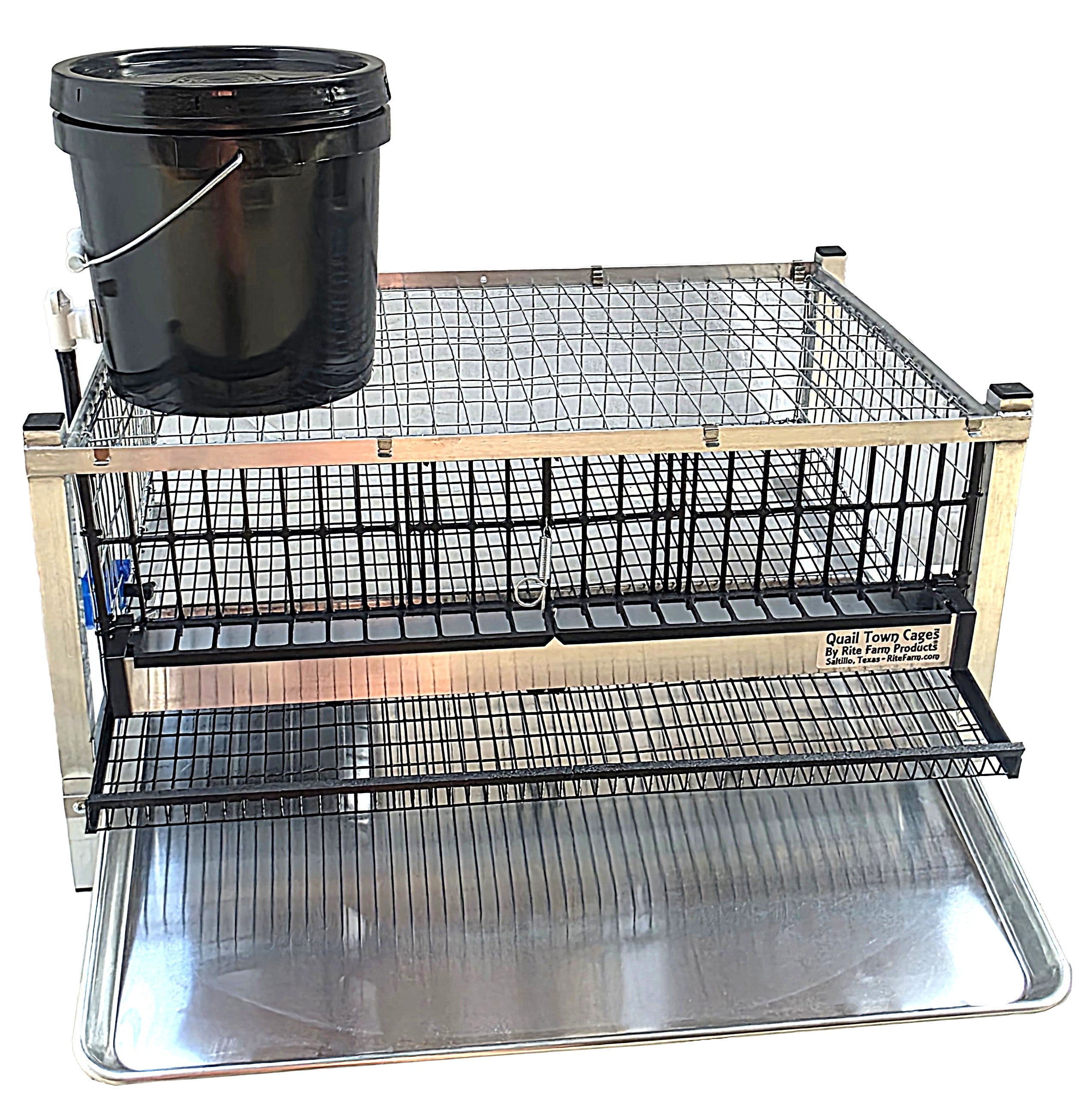Quail Town Cages by Rite Farm Products - 100 Pack of Parchment Paper Litter Tray Inserts