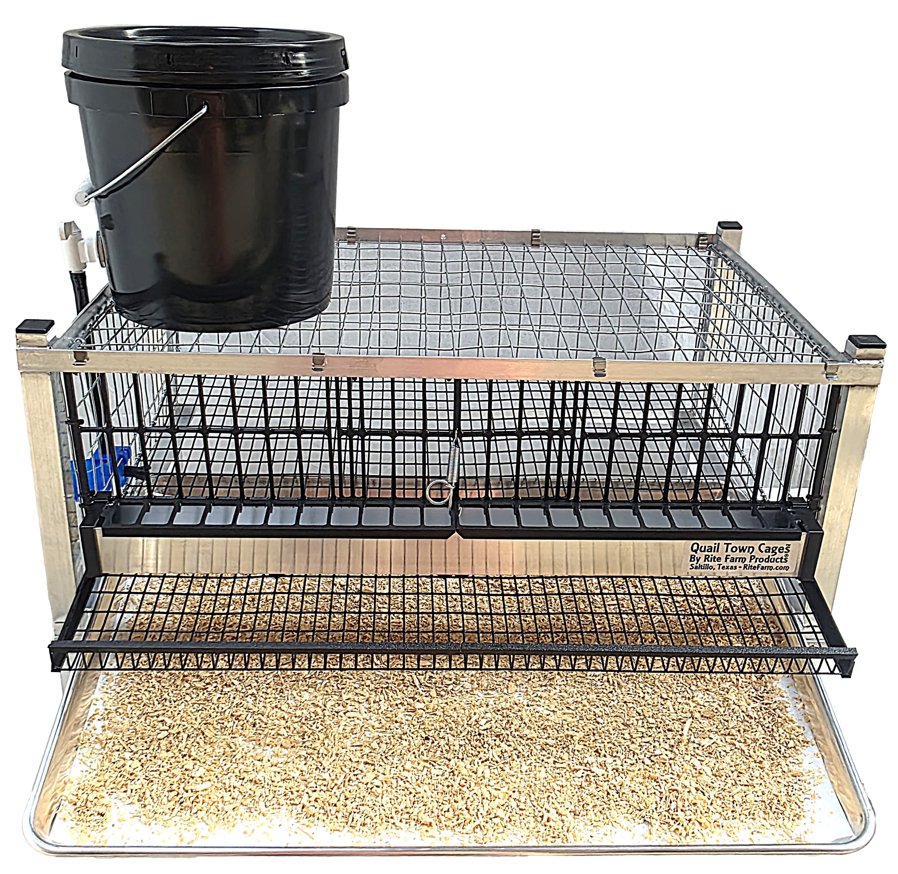 Quail Town Cages by Rite Farm Products - 100 Pack of Parchment Paper Litter Tray Inserts