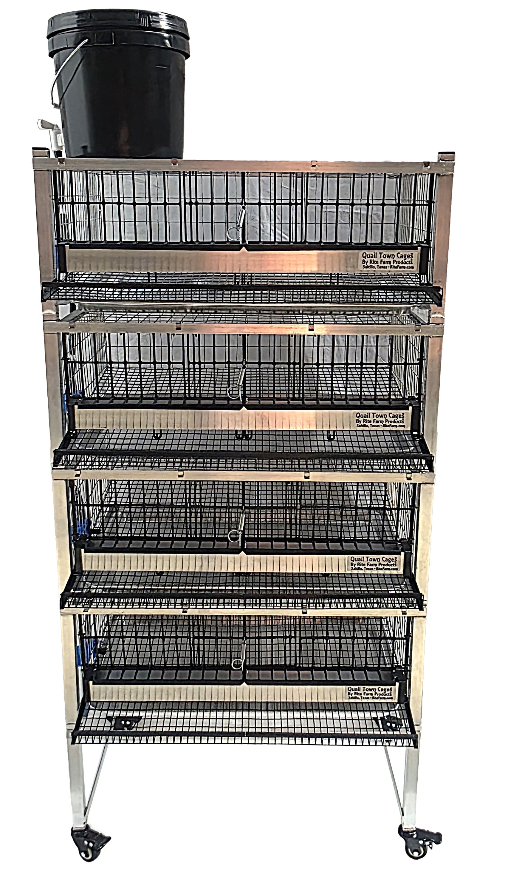 Quail Town Cages by Rite Farm Products - Pro Modular Quail Grow Out & Layer Cage System