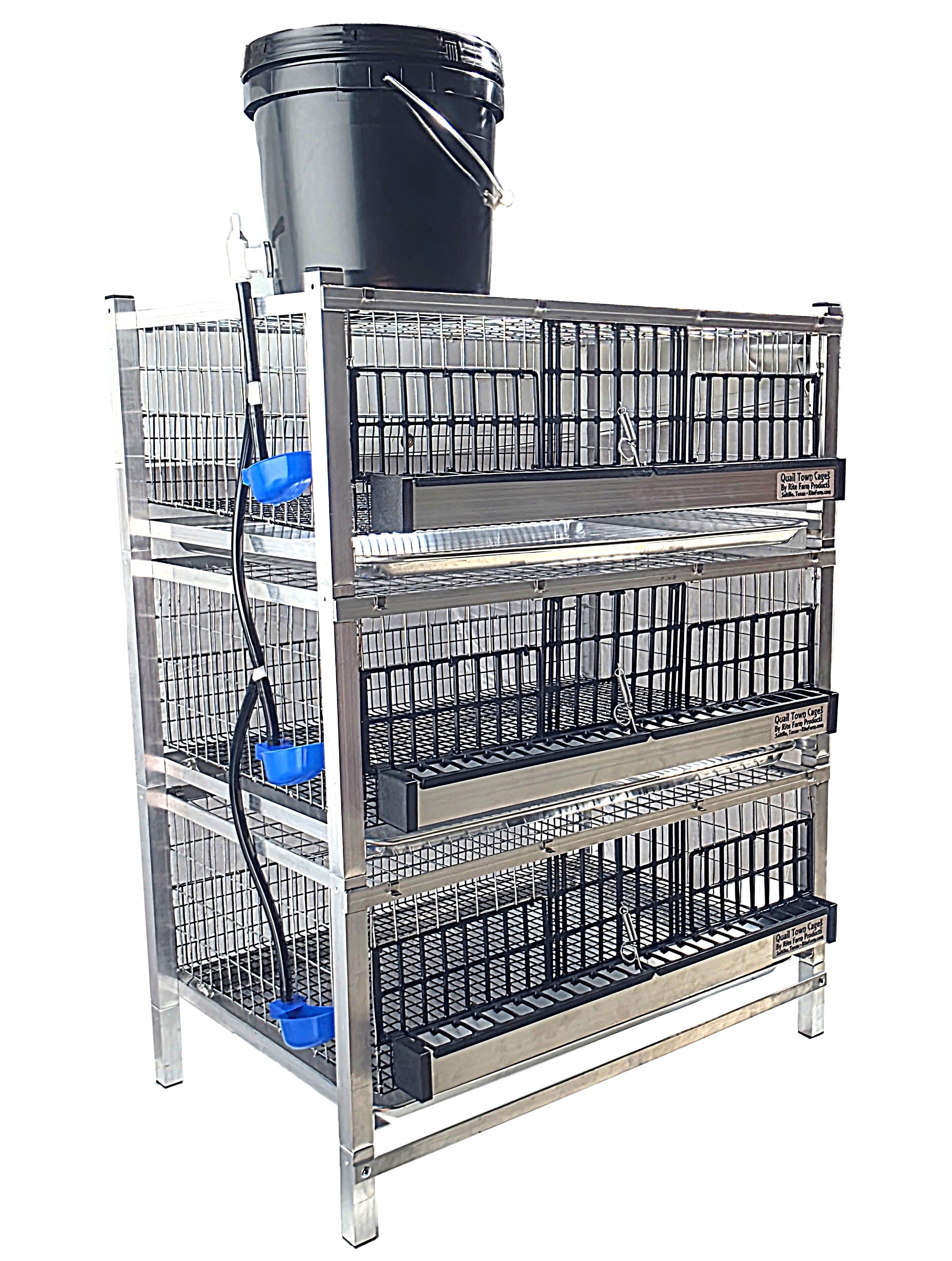 Quail Town Cages by Rite Farm Products - Pro Modular Quail Grow Out & Layer Cage System