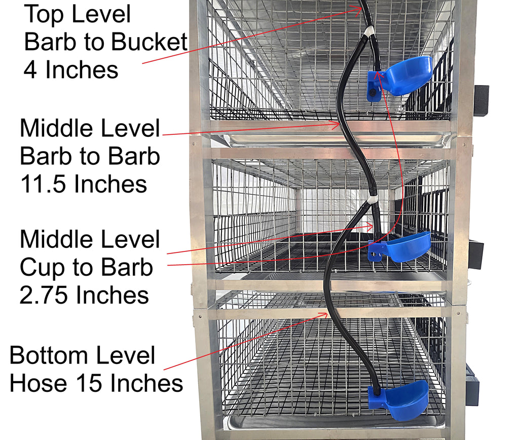 Quail Town Cages by Rite Farm Products - Pro Modular Quail Grow Out & Layer Cage Tower System Transparent Reservoir