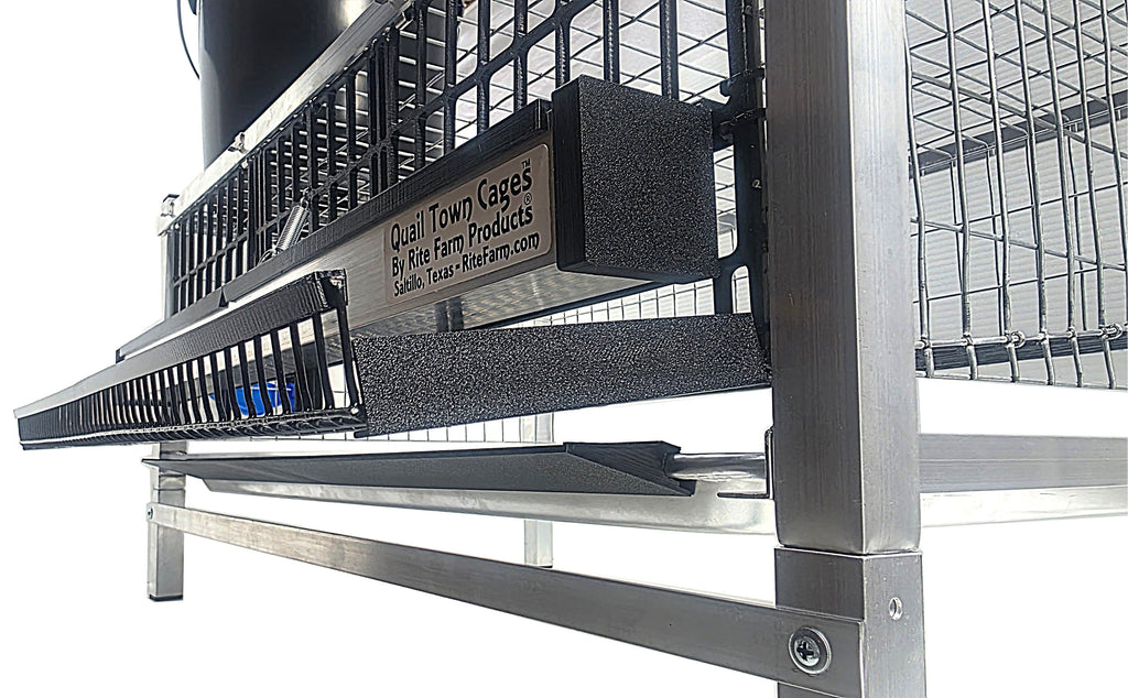 Quail Town Cages by Rite Farm Products - Optional Feed Saver Litter Tray Extension