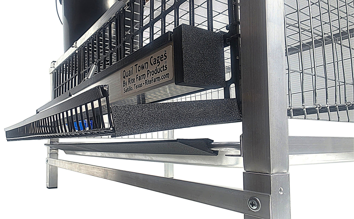 Quail Town Cages by Rite Farm Products - Optional Feed Saver Litter Tray Extension
