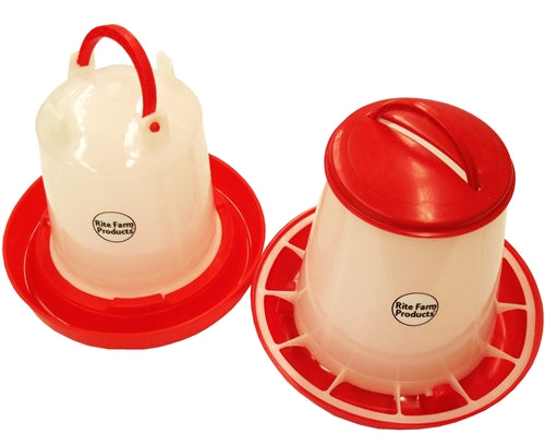 Rite Farm Products Poultry Feeders & or Waterers 4 Sizes Available for ...