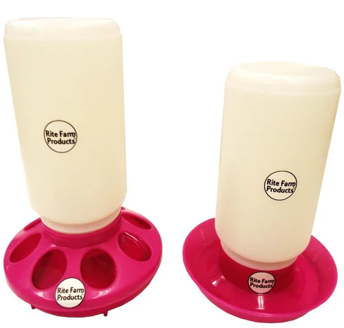 Rite Farm Products Chick Feeder & Waterer with Jars Poultry Chicken
