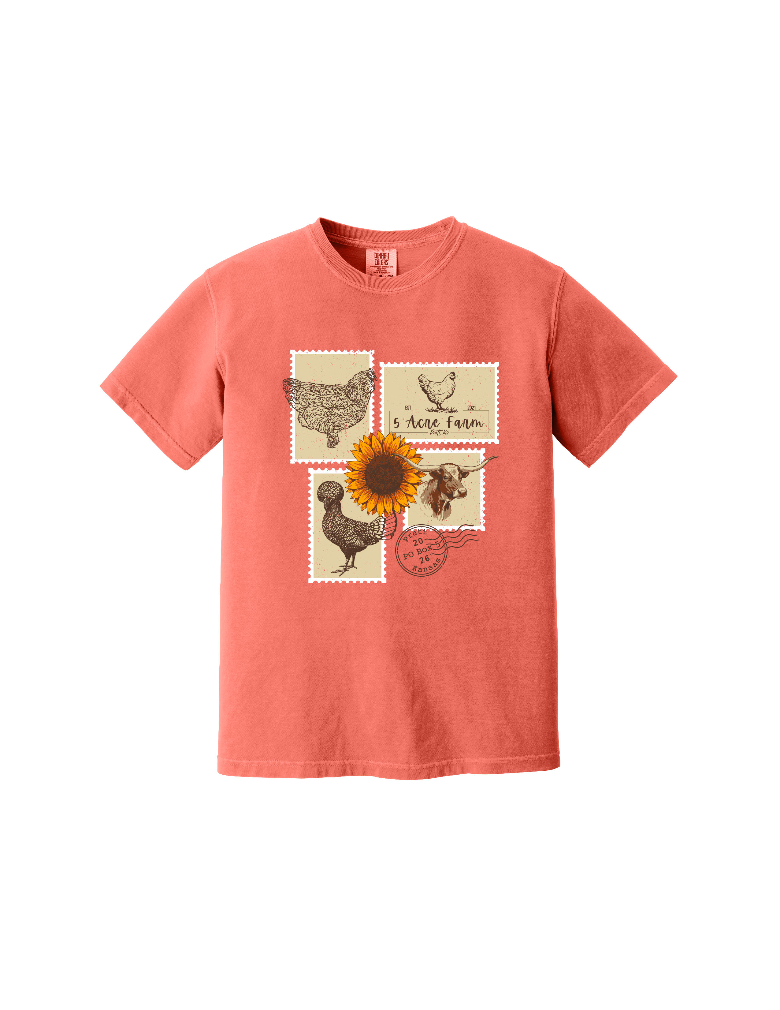 Salmon Postcard Tee