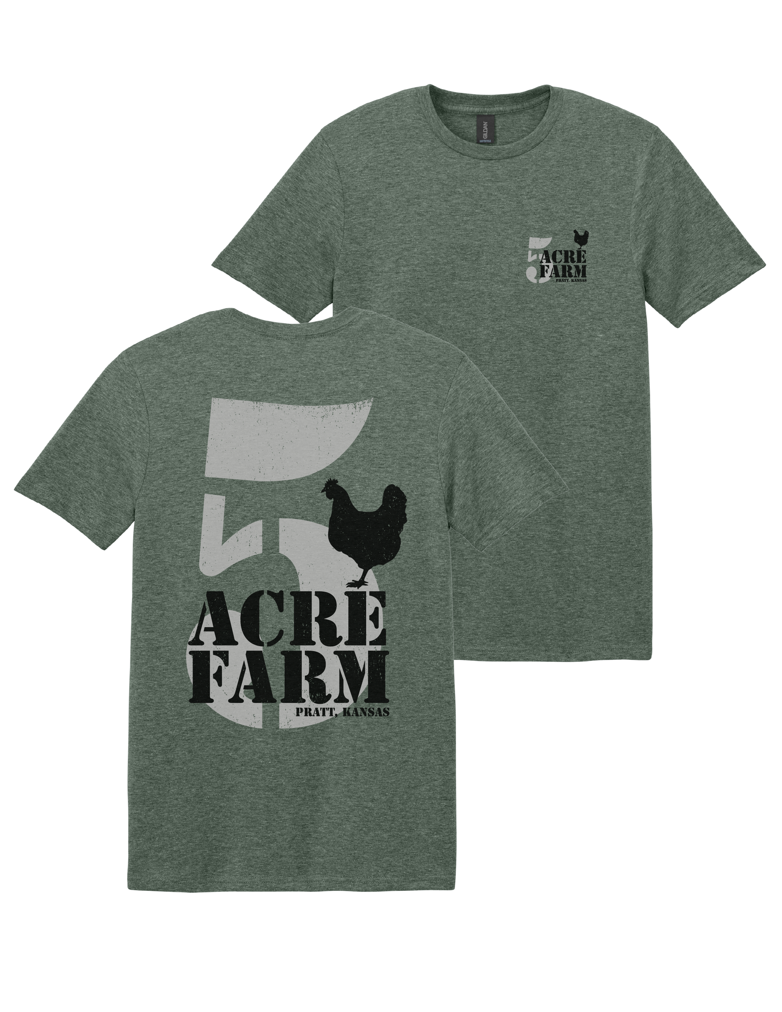 5AF Logo Green Tee
