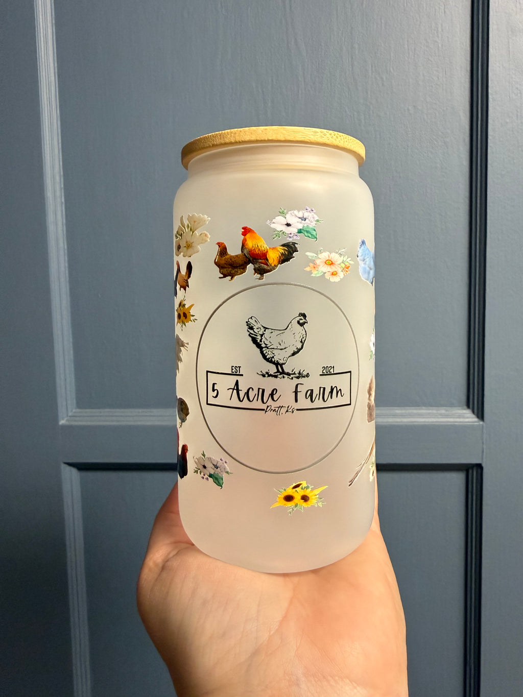 5 Acre Farm Glass Cup