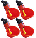 Orange Automatic Cup Style Poultry Chicken Drinkers