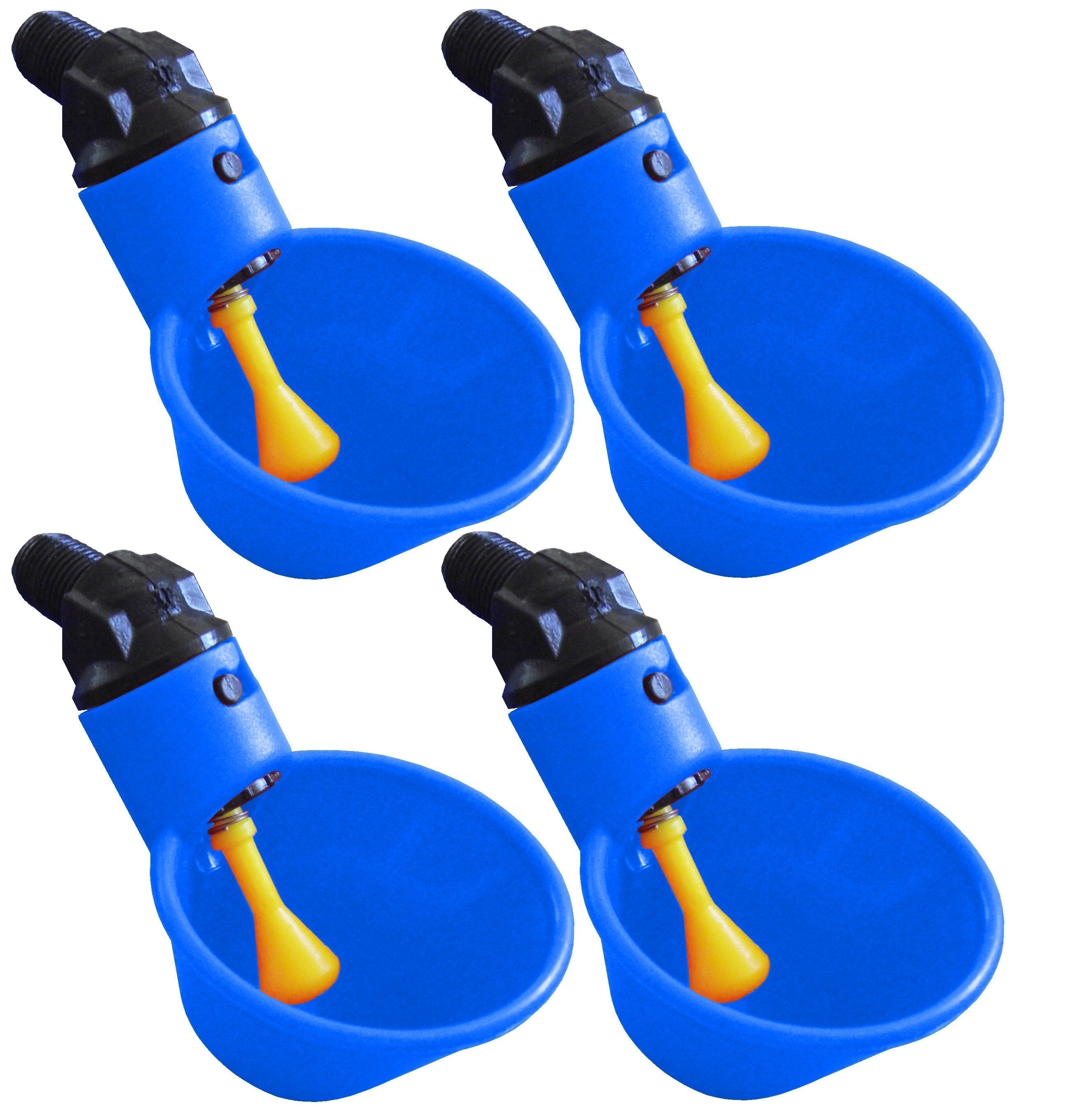 Blue Automatic Cup Style Poultry Chicken Drinkers