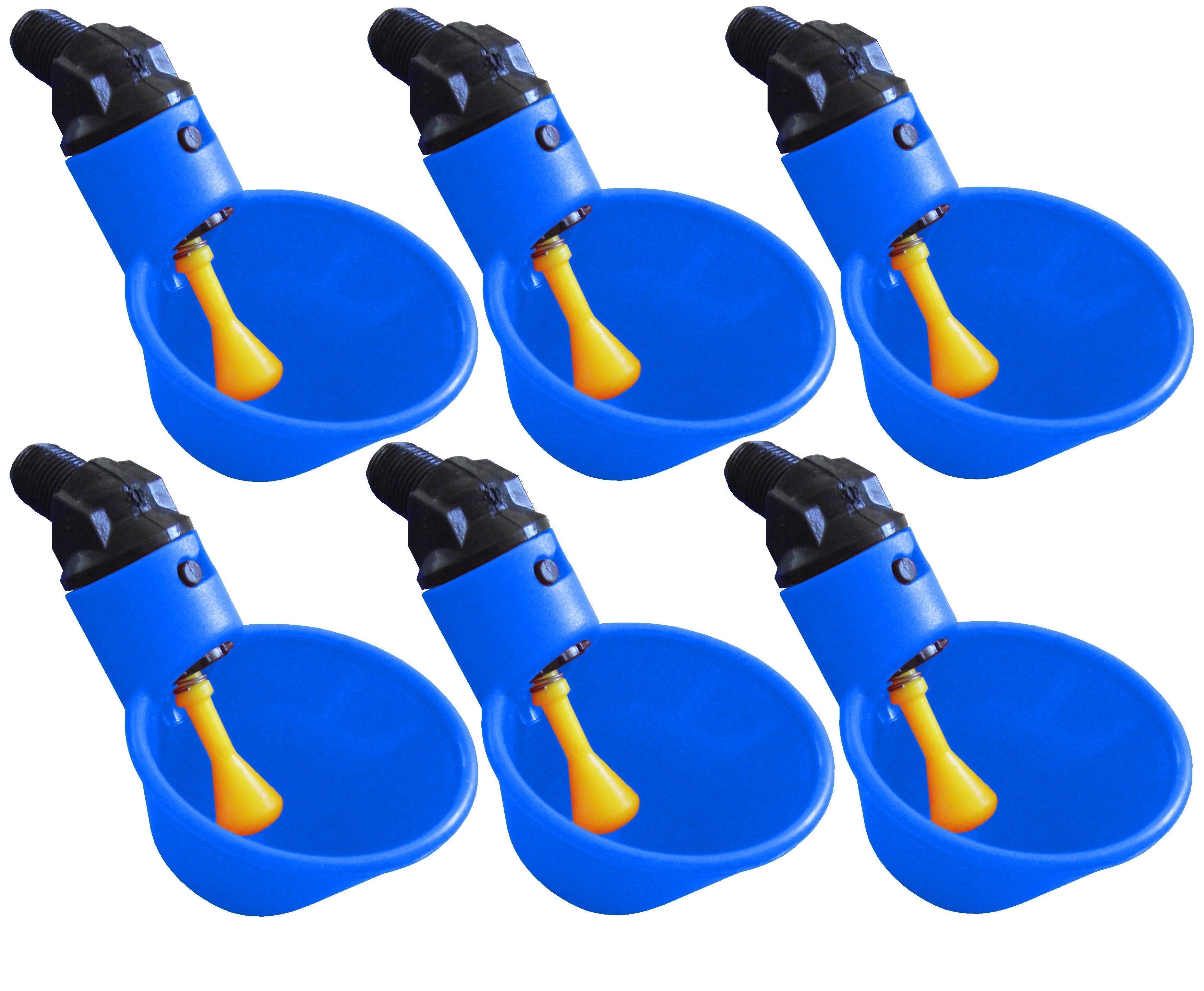 Blue Automatic Cup Style Poultry Chicken Drinkers