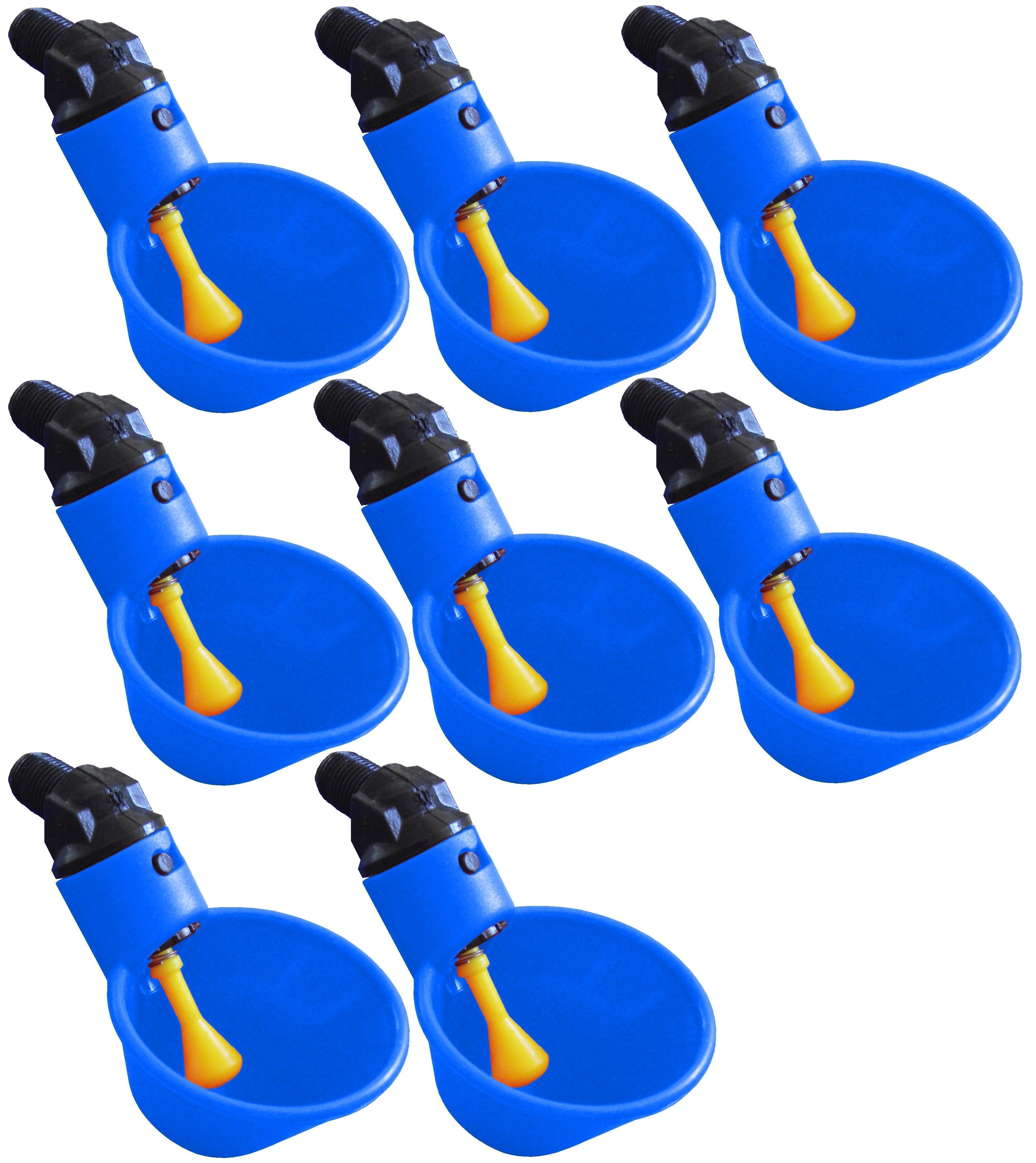 Blue Automatic Cup Style Poultry Chicken Drinkers