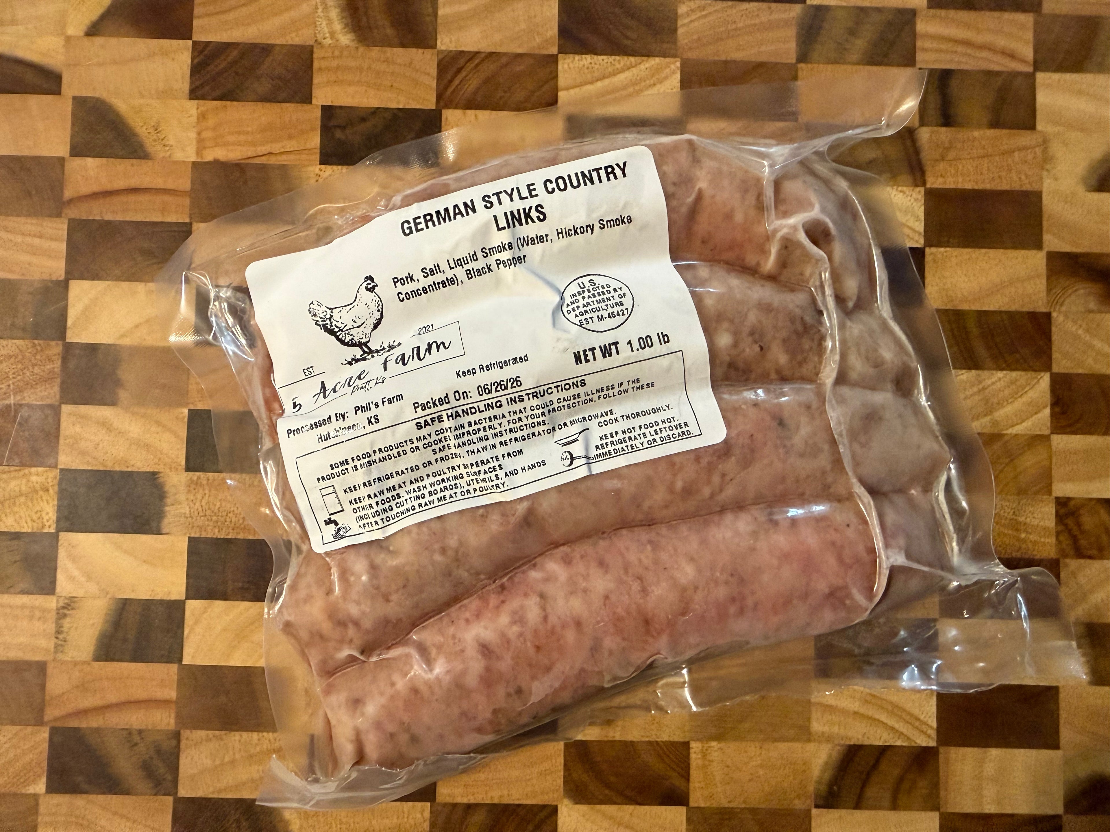 Heritage Pork Brats