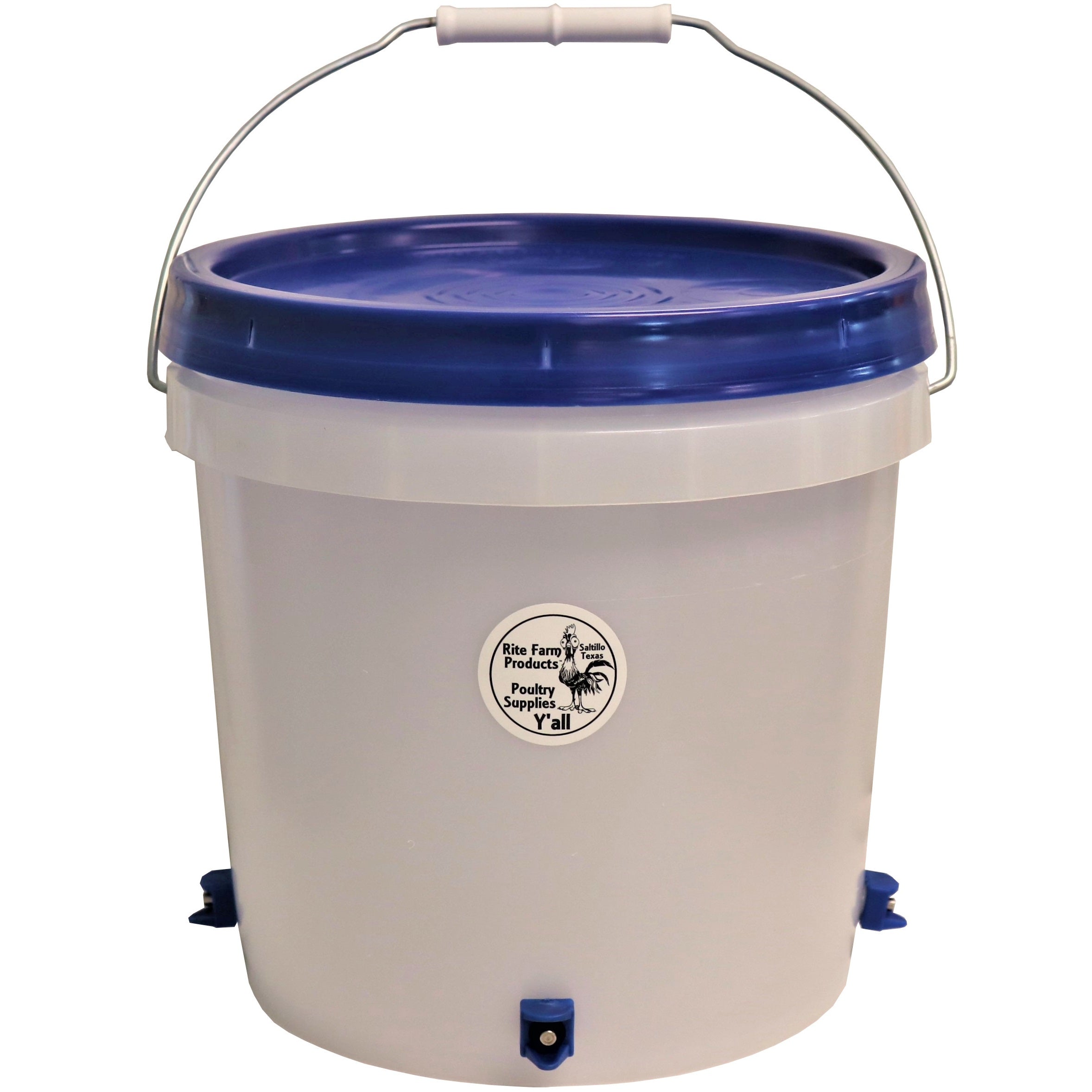 2 gallon chicken waterer with 4 poultry nipple drinker stations