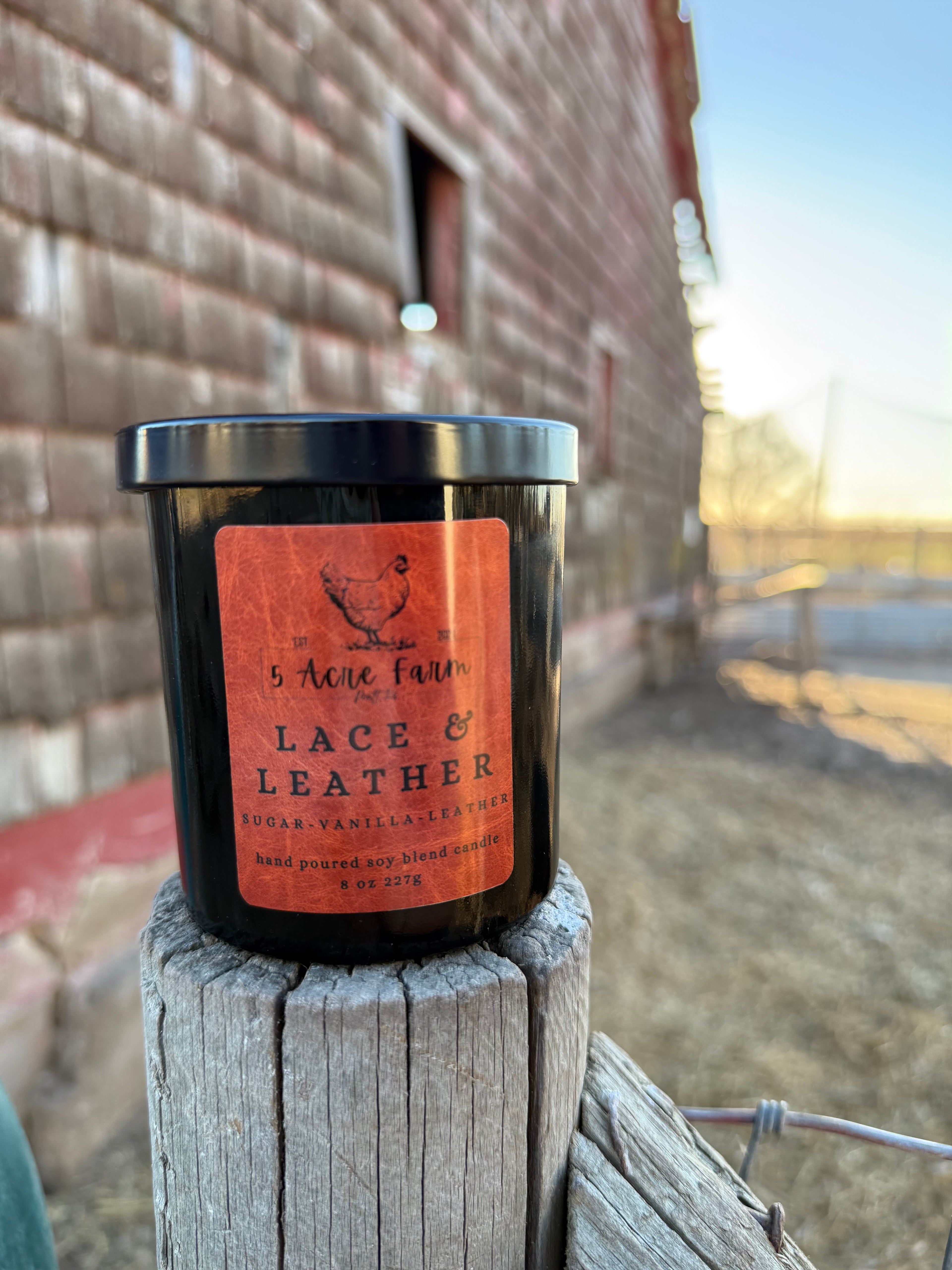 Lace & Leather Candle