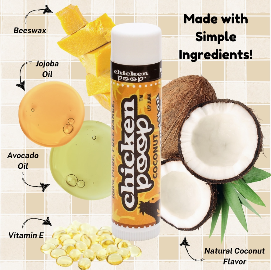 Chicken Poop Lip Balm | Coconut