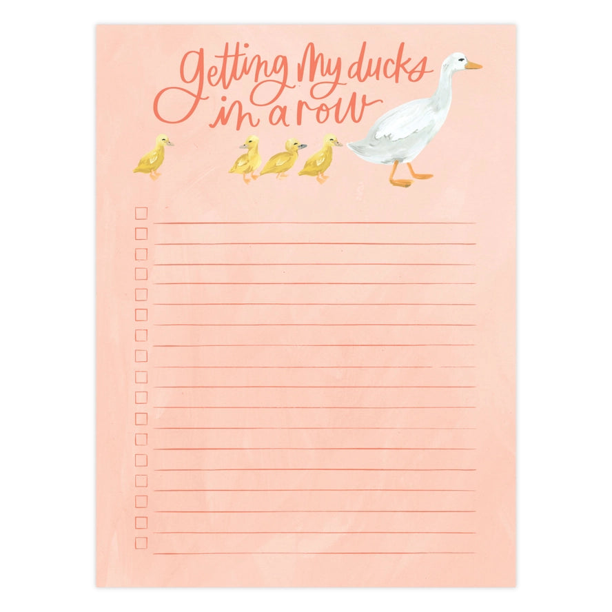 Ducks In A Row Notepad
